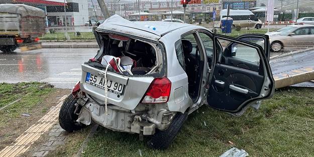 Samsun'da trafik kazası