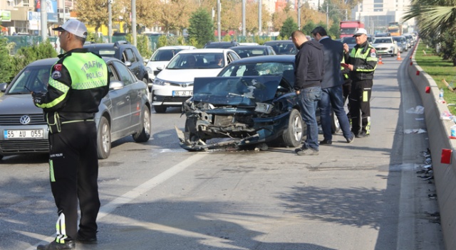 Samsun'da trafik kazası, yaralananlar var