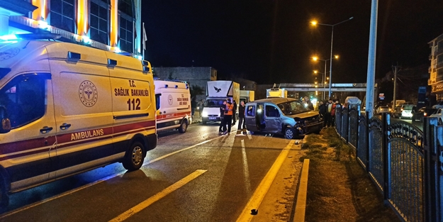 Samsun'da trafik kazası: Yaralılar var