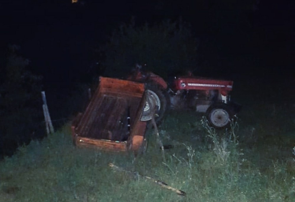 Samsun’da traktör şarampole yuvarlandı: 1 yaralı 