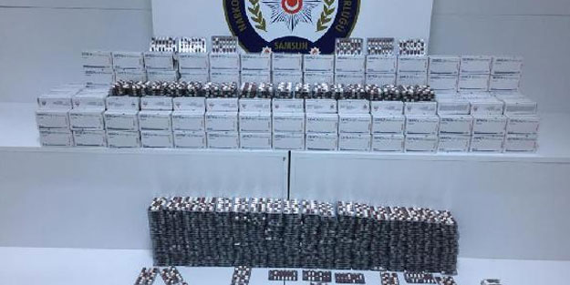 Samsun'da uyuşturucu operasyonu! 13 bin 112 uyuşturucu hap ele geçirildi