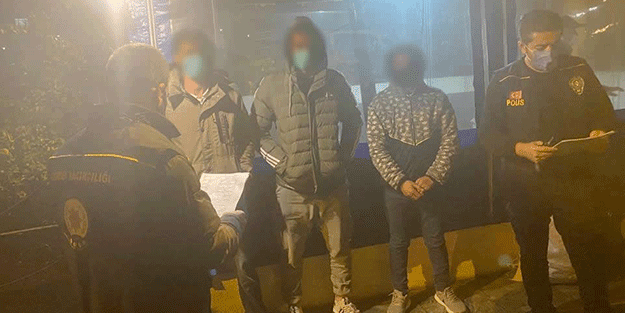 Samsun'da yabancı uyruklu 3 kişi yakalandı