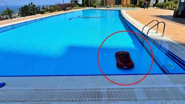 Samsun’da yürek burkan olay! 4 yaşındaki çocuk akülü arabayla havuza düştü