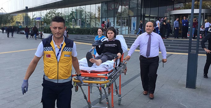 Samsun'da yürüyen merdiven kazası: 12 yaralı