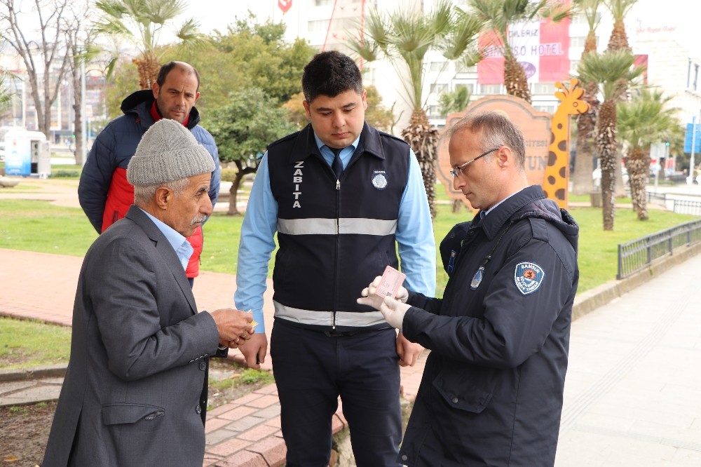 Samsun’da zabıta 65 yaş denetimi yaptı 