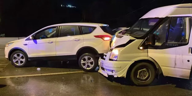 Samsun'daki zincirleme kazada 6 kişi yaralandı