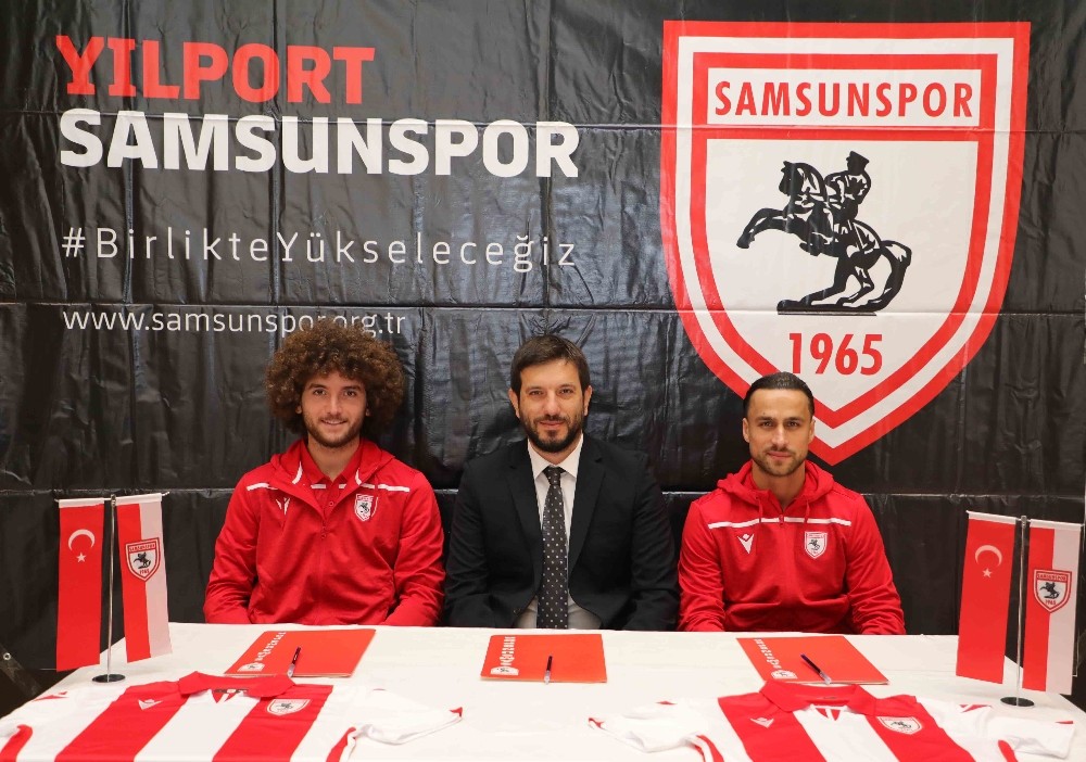 Samsunspor’da çifte imza 