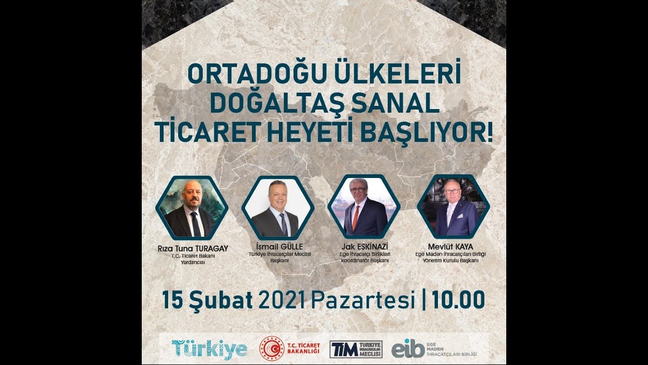 Sanal Doğaltaş Ticaret Heyeti başlıyor