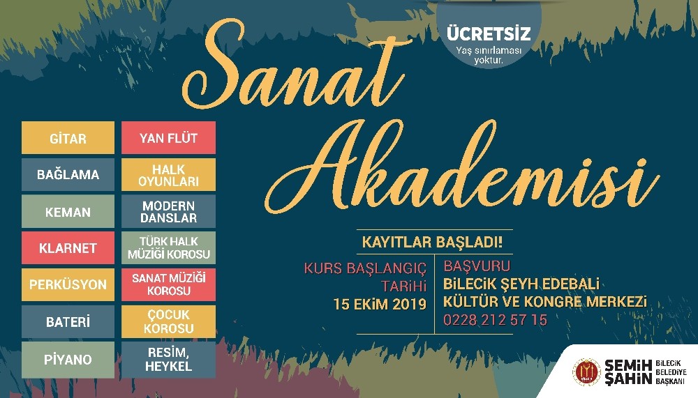 Sanat Akademisi kayıtları başladı 
