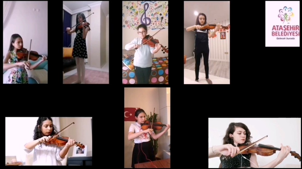 Sanat eğitimine katılan Ataşehirliler yeteneklerini online sergileyecek 