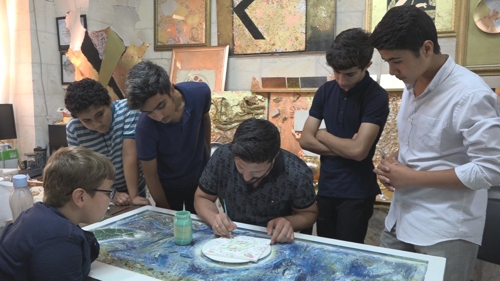 Sanat sokağı ilgi odağı oldu 