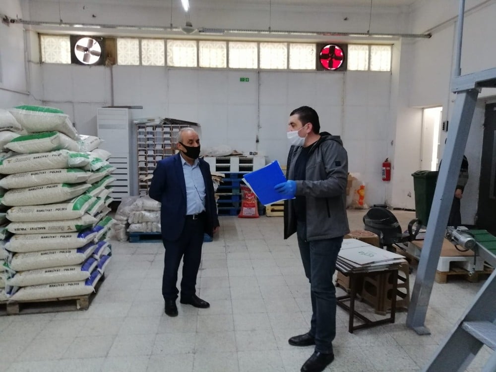 Sanayi kuruluşlarında Covid-19 önlemleri denetlendi 