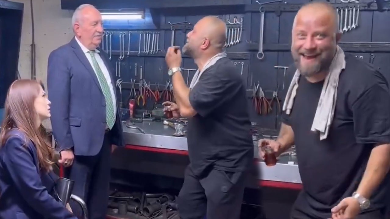 Sanayi ustası dükkanına gelen AK Parti ilçe başkanını şok etti: Reis'e canımı veririm ama CHP’den başkasına oy vermem!