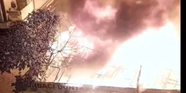 Sancaktepe'de restoranda yangın