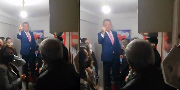 Sandalyenin üzerine çıkan Mustafa Sarıgül dalga konusu oldu