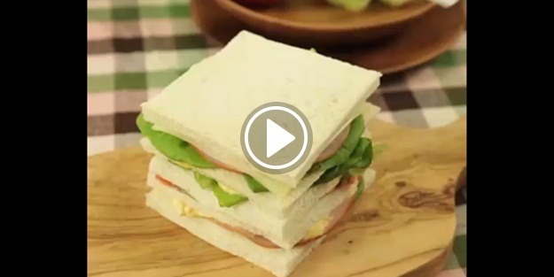 Sandviç kesmenin kolay bir yolu var!