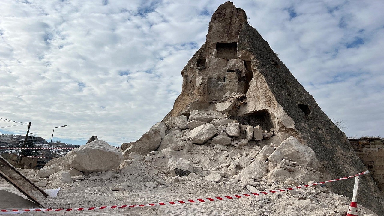 Saniye saniye kaydedildi! Kapadokya'da korkutan olay