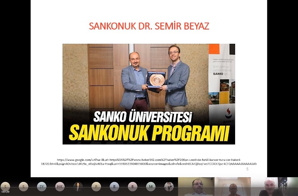 Sanko Üniversitesi sanal konferanslara devam ediyor 