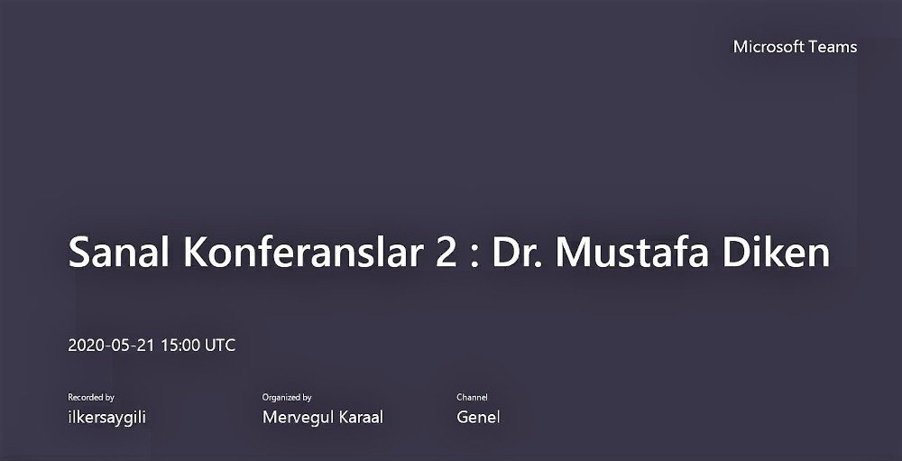 SANKO Üniversitesi’nde sanal konferans 
