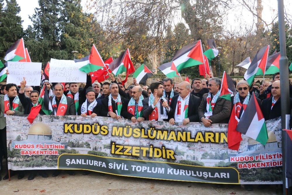 Şanlıurfa Kudüs için tek yürek oldu 