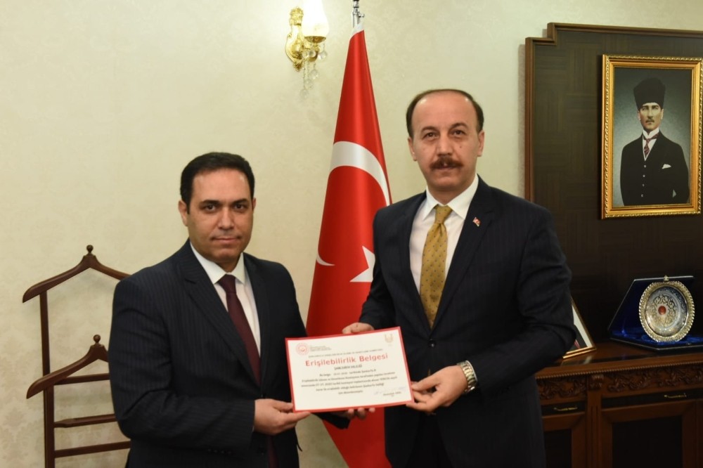 Şanlıurfa Valiliğine erişilebilirlik belgesi 