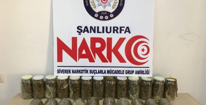 Şanlıurfa'da 1 ayda uyuşturucuya 65 tutuklama