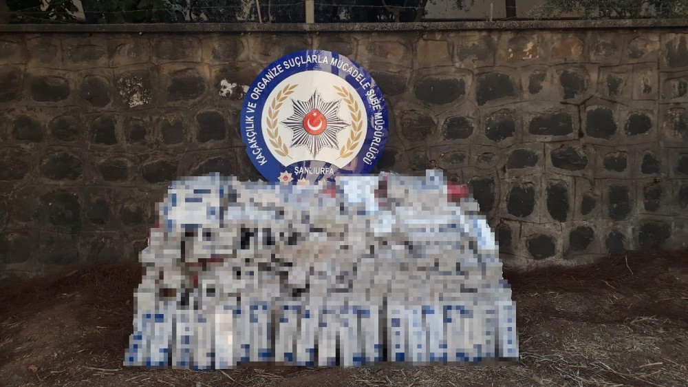 Şanlıurfa’da 11 bin 480 paket kaçak sigara ele geçirildi 