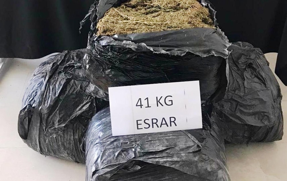 Şanlıurfa’da 41 kilo esrar ele geçirildi 