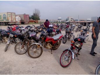 Şanlıurfa’da 48 çalıntı motosiklet ele geçirildi