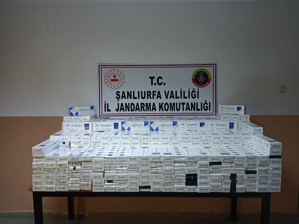 Şanlıurfa’da 5 bin 230 paket kaçak sigara ele geçirildi 