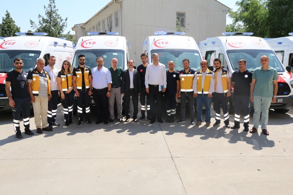 Şanlıurfa’da 8 yeni ambulans hizmete girdi 
