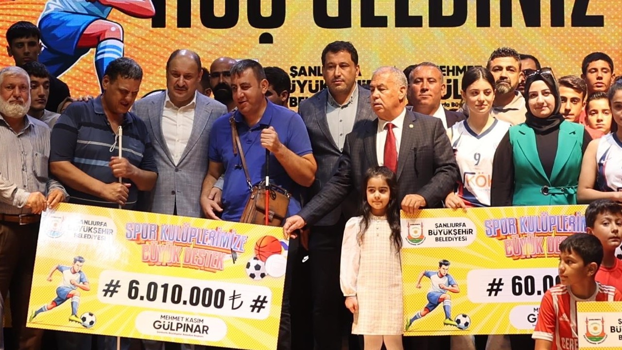 Şanlıurfa’da Amatör Spor Kulüplerine 6 milyon TL destek