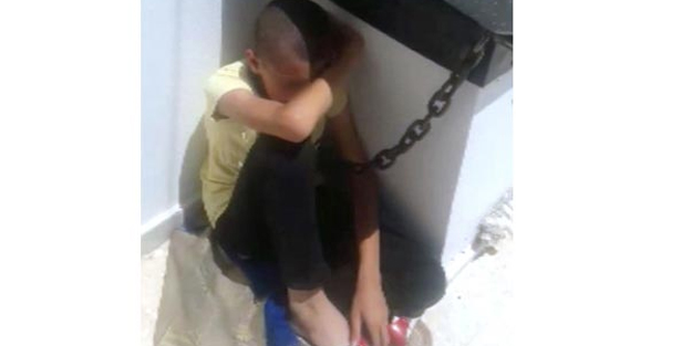 Şanlıurfa'da baba dehşeti! Oğlunu boynundan zincirle bacaya bağladı