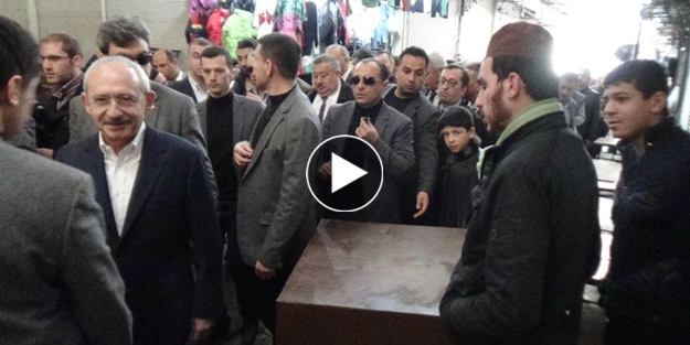 Esnaf Kılıçdaroğlu'yla tokalaşmadı