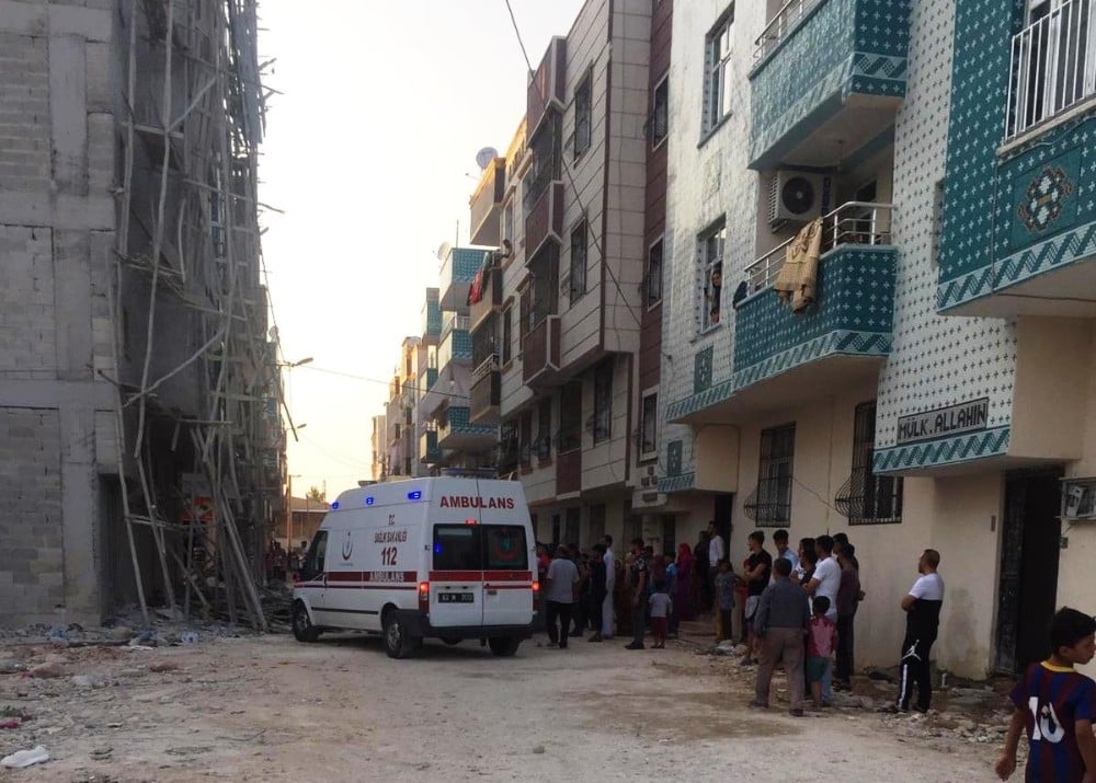 Şanlıurfa’da inşaat iskelesi çöktü: 5 yaralı 