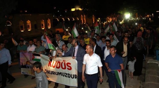 Şanlıurfa'da İsrail protestosu