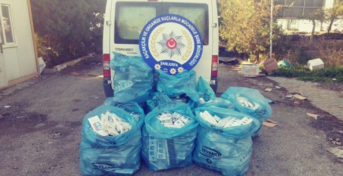 Şanlıurfa'da kaçak sigara operasyonu 3 gözaltı