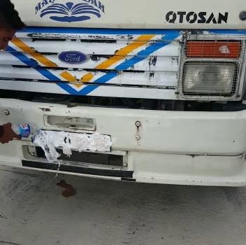Şanlıurfa'da otoyoldan kaçak geçiş için plakayı traş köpüğüyle kapattı