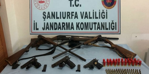 Şanlıurfa'da silah kaçakçılarına yönelik operasyon: 4 gözaltı