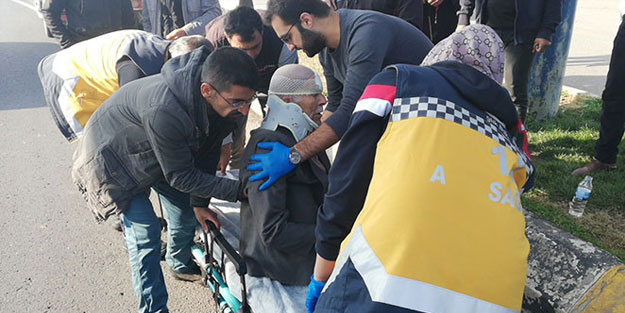 Şanlıurfa'da üst geçidi kullanmayan yaşlı adama kamyonet çarptı