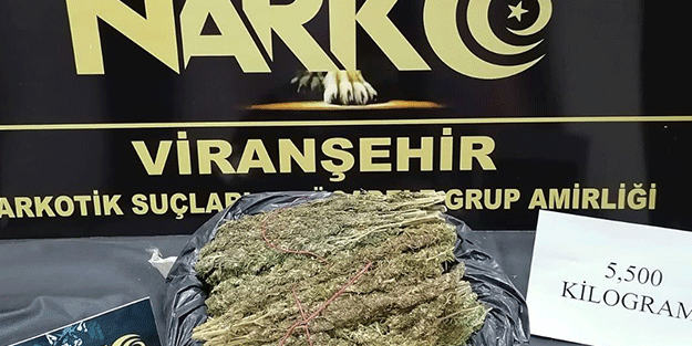 Şanlıurfa'da uyuşturucu operasyonu