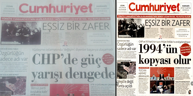 Sansürün kaldırışının yıl dönümünde Cumhuriyet'teki sansürü kim yaptı?