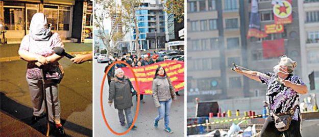 Sapanlı teyze tam militan