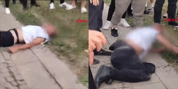 Sapık adam cinsel organını çocuğa gösterince polis vatandaşın elinden onu böyle aldı