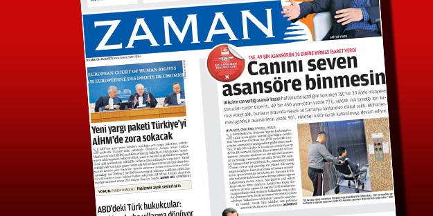 Sapkınlıkta zirve: Zaman'ın manşetlerini Peygamber atıyormuş!