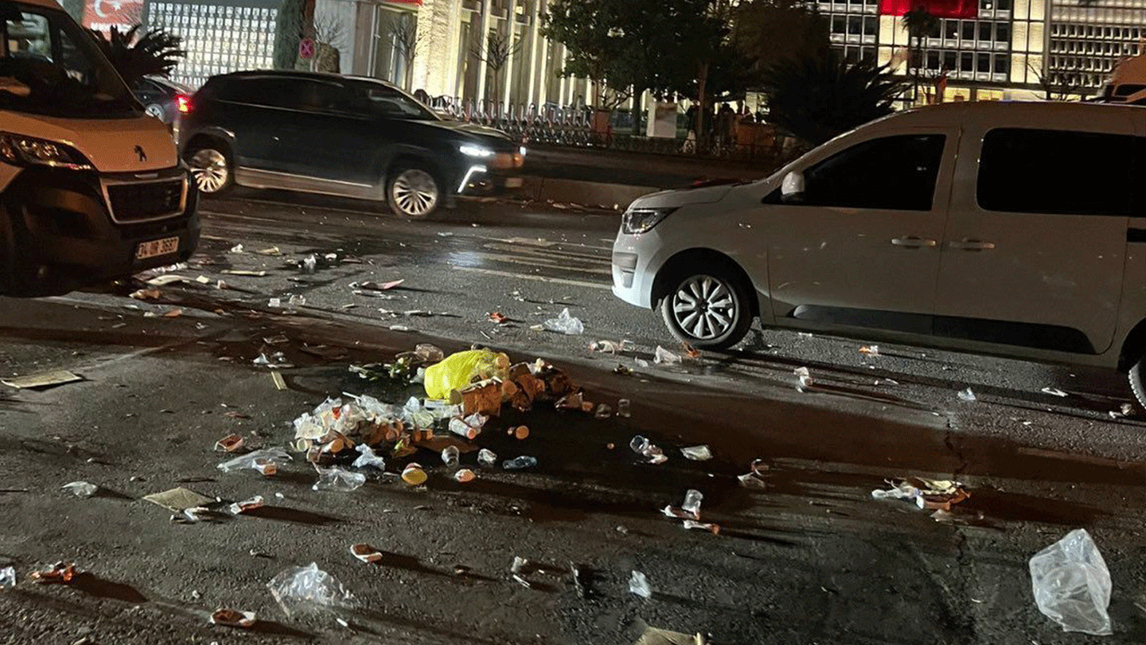 Saraçhane’de çirkin manzara: İmamoğlu yandaşlarından geriye kalanlar!