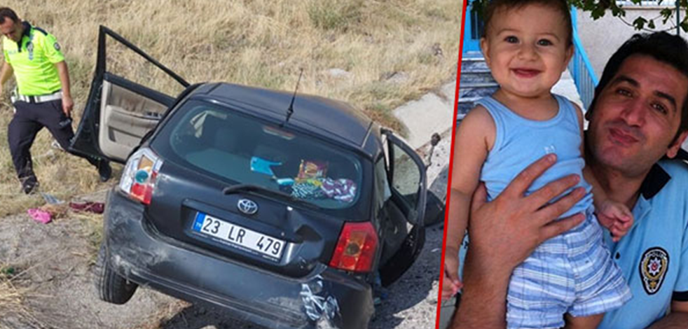 Şarampole devrilen otomobildeki polis memuru öldü, eşi ve 2 çocuğu yaralandı