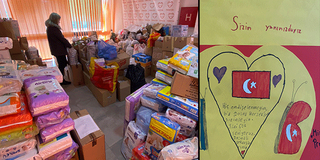 Saraybosnalı çocuklardan duygulandıran deprem notu!