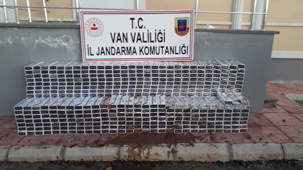 Saray’da 6 bin paket kaçak sigara ele geçirildi 