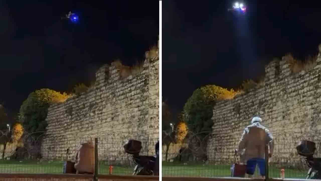 Şarhoşlara dronlu takip